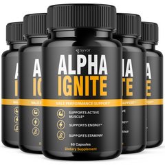 Alpha Ignite for Men AlphaIgnite Supplement Pills (5 Pack - 300 Capsules)