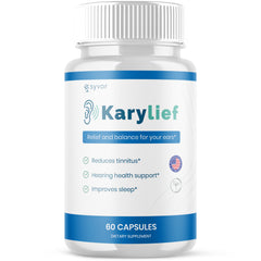 (1 Pack) Karylief Advanced Ear Health Support Kary Lief Formula Max 60 Capsules
