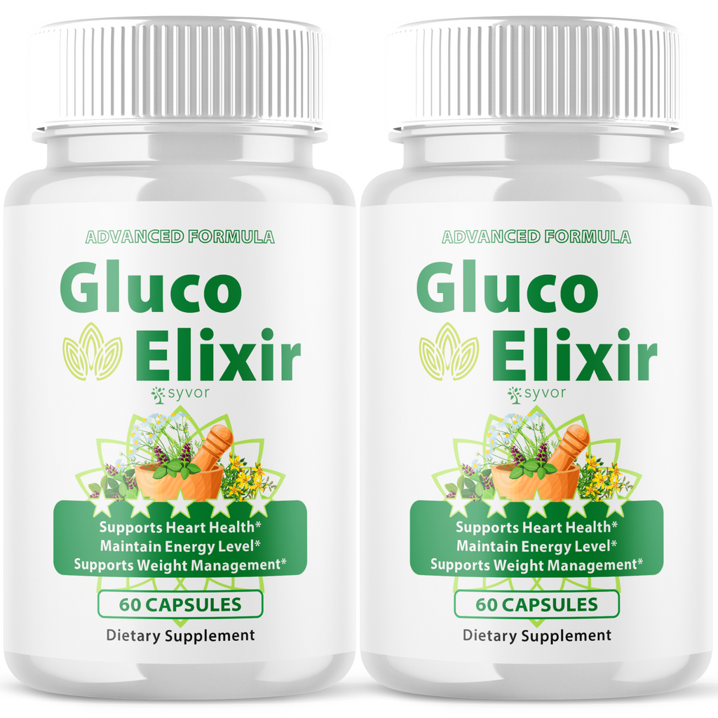 Elixir Supplement Gluco Elixir Blood Advanced Support Glycogen Supplement (2 Pack-120 ...