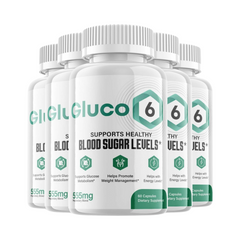 5-Pack Gluco6 Blood Pills - Gluco 6 Supplement For Blood Sugar Support- 300 Capsules - ARMOLEY