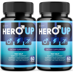 Hero Up for Men Advanced Max Formula Vitamin Supplement (2 Pack-120 Capsules)