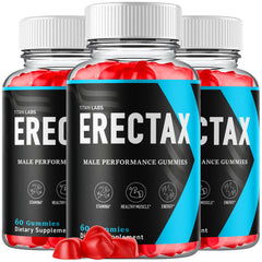 (3 Pack) Erectax Gummys Advanced Male Support Supplement Erec Tax 180 Gummies