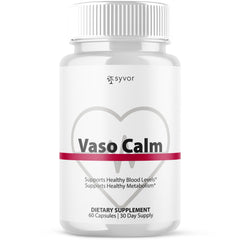 (1 Pack) Vaso Calm Pills Advanced Blood Health Max Support VasoCalm 60 Capsules
