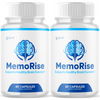 Image of (2 Pack) Memo Rise Advanced Nootropic Formula Brain Supplement MemoRise 120 Capsules