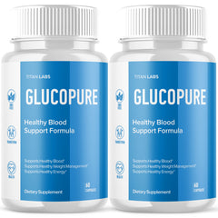 (2 Pack) Glucopure Advanced Blood Health Support Supplement Gluco Pure 120 Capsules
