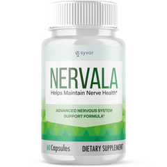 Nervala Nerve Nootropic All Natural Super Nerve Supplement (1 Pack - 60 Capsules)