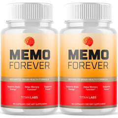 (2 Pack) Memo Forever Nootropic Natural Brain Supplement MemoForever 120 Capsule