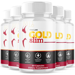(5 Pack) Gold Slim Advanced Energy & Fitness Formula Vitamin GoldSlim 300 Caps