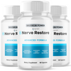 Image of Nerve Restore Nootropic All Natural Super Nerve Supplement (3 Pack - 180 Capsules)