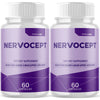 Image of (2 Pack) Nervocept Nootropic Natural Super Nerve Supplement Nervo Cept 120 Capsules