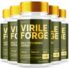Virile Forge Advanced Supplement Pills (5 Pack - 300 Capsules)