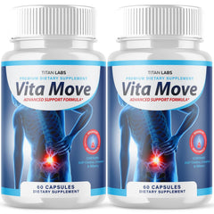 (2 Pack) Vita Move Advanced Joints Support Formula Supplement VitaMove 120 Capsules
