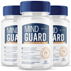 Mind Guard Nootropic All Natural Formula Brain Supplement (3 Pack - 180 Capsules)