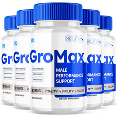 Gromax Male Health Pills (5 Pack-300 Capsules)