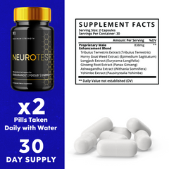 Neurotest, Neurotest Advanced Formula Male Support Pills (2 Pack -120 Capsules)