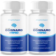 (2 Pack) Cognaro Mind Nootropic Natural Brain Supplement CognaroMind 120 Capsule