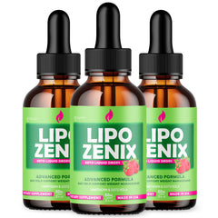 (3 Pack) Lipo Zenix Drops Advanced Health & Fitness Support LipoZenix 90 Servs