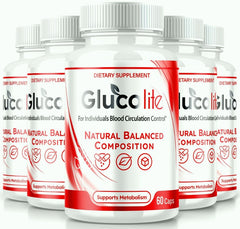 (5 Pack) GlucoLite Supplement Advanced Pills for Blood Sugar Stability 300 Capsules