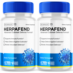 Herpafend Supplement Pills Supports Wellness and Promotes Skin Balance (2 Pack- 120 Capsules)