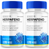 Image of Herpafend Supplement Pills Supports Wellness and Promotes Skin Balance (2 Pack- 120 Capsules)