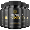 Image of (5 Pack) Brain Honey Nootropic Natural Brain Supplement Brain Honey 300 Capsules