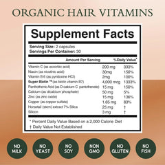 5-Pack NOOR Healthy Hair Formula - NOOR Hair Growth Support Capsules - 300 Capsules