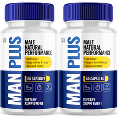 Man Plus Boosts Energy, Vitality and Male Natural Performance (2 Pack - 120 Capsules)