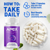 Image of (1 Pack) Apex Neuro Elite Nootropic Nerve Support Supplement ApexNeuro 60 Capsules
