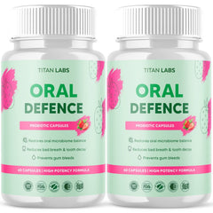 (2 Pack) Oral Defence Advanced Probiotic For Healthy Teeth & Gums 120 Capsules