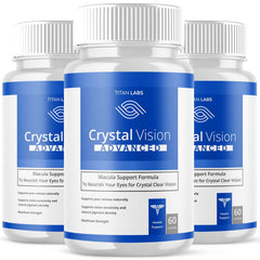(3 Pack) Crystal Clear Vision Support Healthy Eye Vision & Function 180 Capsules