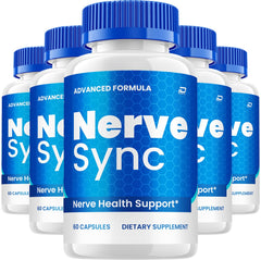 (5 Pack) Nerve Sync Capsules – NerveSync All Natural Glycogen Support 300 Capsules