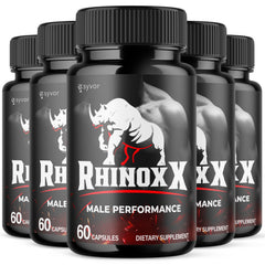 (5 Pack) Rhinox X Advanced Male Support Pills RhinoxX Supplement 300 Capsules