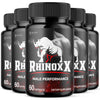 Image of (5 Pack) Rhinox X Advanced Male Support Pills RhinoxX Supplement 300 Capsules
