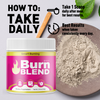 Image of (1 Pack) Burn Blend Powder Support For Weight Management BurnBlend 30 Servings