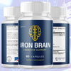 Image of Iron Brain Nootropic All Natural Formula Brain Supplement (2 Pack - 120 Capsules)