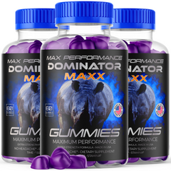 Dominator Maxx Gummies For Men Supplement (3 Pack - 180 Gummies)