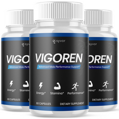 (3 Pack) Vigoren Advanced Male Pills Premium Vigor Formula Supplement 180 Caps