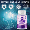 Image of (3 Pack) Vital Mind Nootropic All Natural Brain Supplement VitalMind 180 Capsule