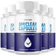 (5 Pack) Amiclear Advanced Blood Health Support Supplement Ami Clear 300 Capsule
