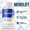 Image of (1 Pack) MemoLift Pills - Brain Health & Cognitive Support Supplement 60 Capsules