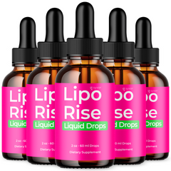 (5 Pack) Lipo Rise Drops Advanced Health & Fitness Supplement LipoRise 150 Servs