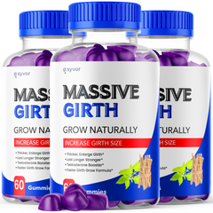 Massive Girth Male Gumy Supplement (3 Pack-180 Gummies)