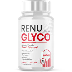 (1 Pack) Renu Glyco Advanced Blood Health Support Supplement RenuGlyco 60 Capsules