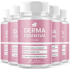 (5 Pack) Derma Essential Probiotics Advanced Healthy Skin Support 300 Capsules