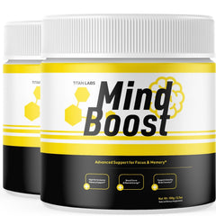 (2 Pack) Mind Boost Powder Natural Brain Support Supplement MindBoost 60 Serves