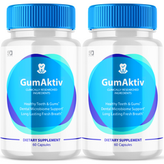 GumAktiv Oral Probiotic - Supports Healthy Teeth & Gums - 120 Capsules (2 Pack)