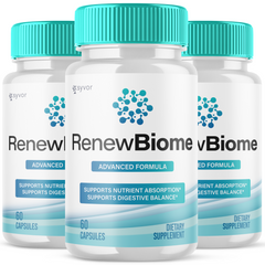 RenewBiome Probiotic For Gut Health, Renew Biome (3 Pack - 180 Capsules)
