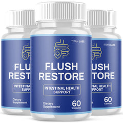 (3 Pack) Flush Restore Probiotic For Gut Health & Digestive Function 180 Capsule