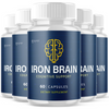Image of Iron Brain Nootropic All Natural Formula Brain Supplement (5 Pack - 300 Capsules)