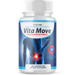 (1 Pack) Vita Move Advanced Joints Support Formula Supplement VitaMove 60 Capsules